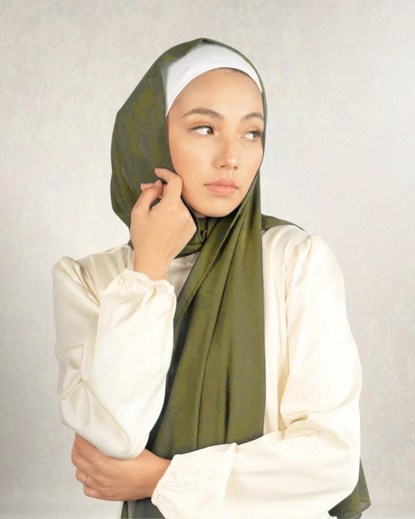 Georgette Chiffon - Olive Green