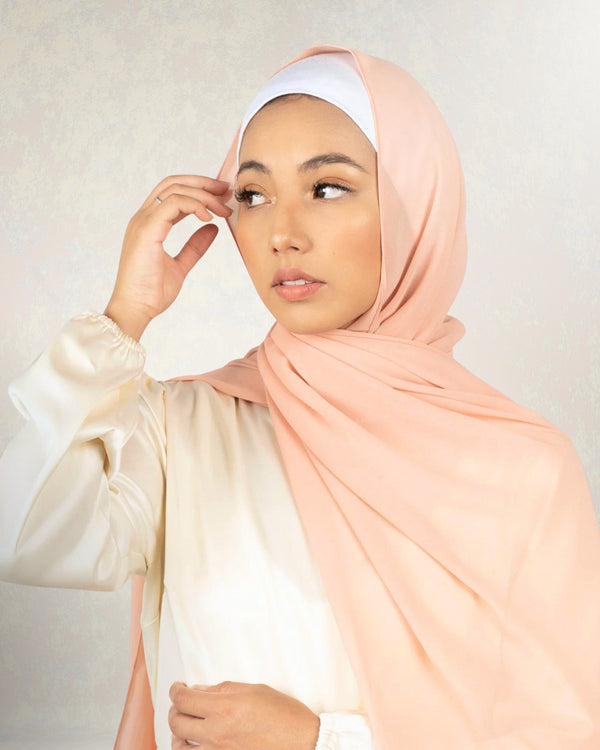 Georgette Chiffon - Peach