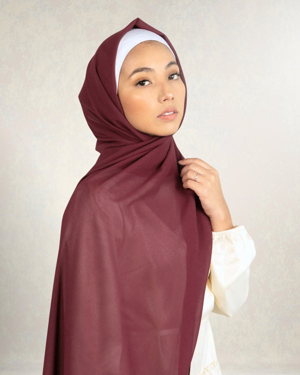 Georgette Chiffon - Maroon