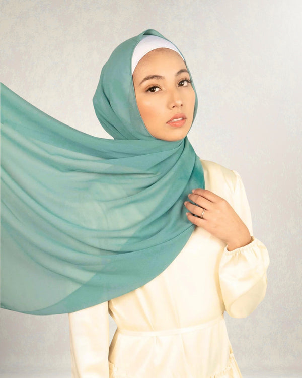 Georgette Chiffon - Light Teal