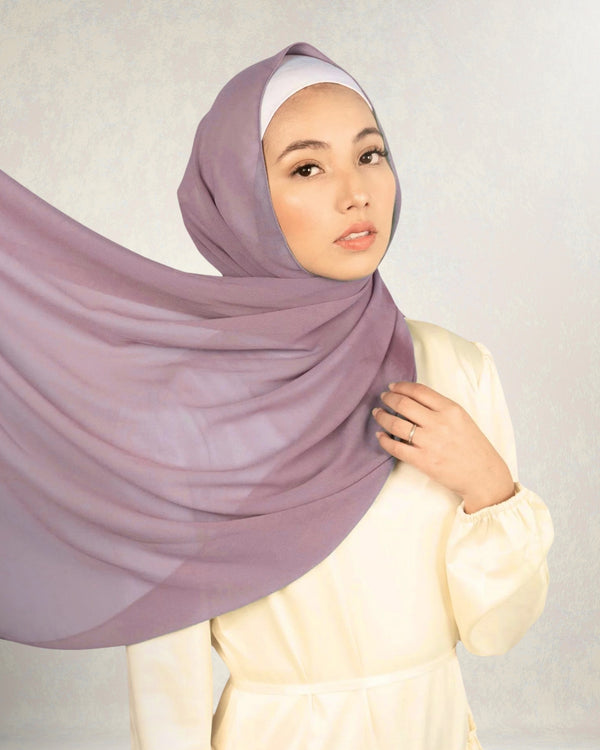 Georgette Chiffon - Heather